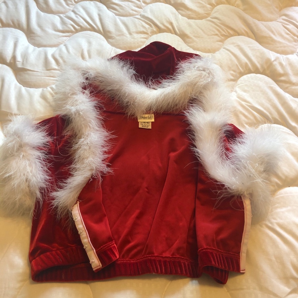 FREDERICK’s of HOLLYWOOD Christmas cropped hoody M